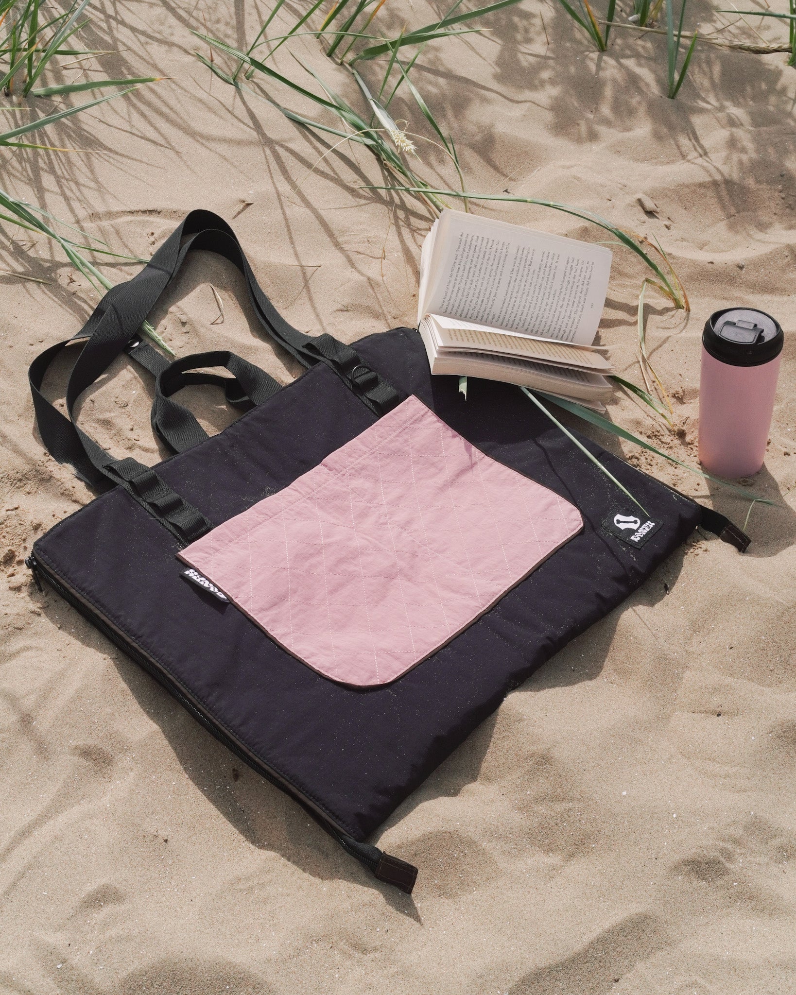 Multi Dog Travel Bed & Bag - Dusty Pink